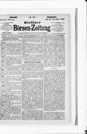 Berliner Börsen-Zeitung vom 13.11.1883