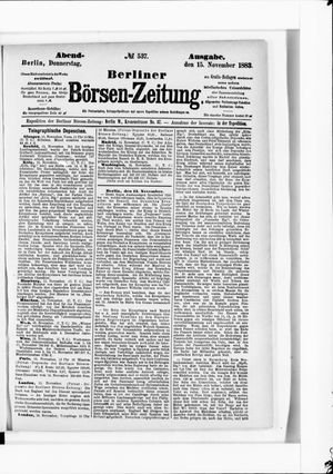 Berliner Börsen-Zeitung on Nov 15, 1883