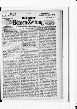 Berliner Börsen-Zeitung on Nov 29, 1883