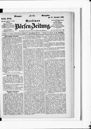 Berliner Börsen-Zeitung vom 30.11.1883