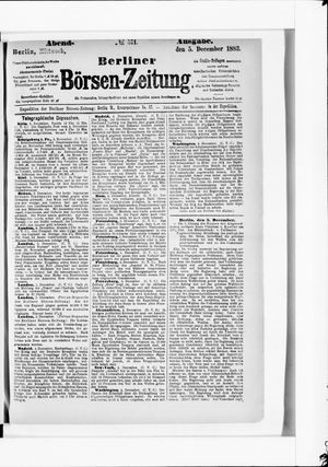 Berliner Börsen-Zeitung vom 05.12.1883