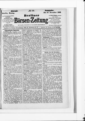 Berliner Börsen-Zeitung vom 10.12.1883