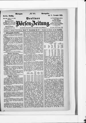 Berliner Börsen-Zeitung on Dec 11, 1883