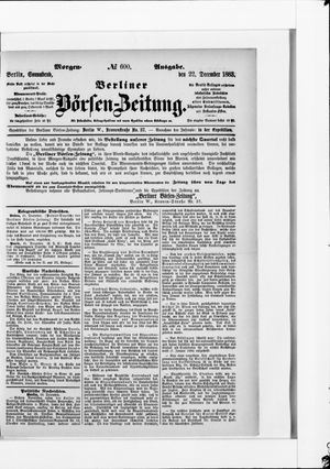 Berliner Börsen-Zeitung vom 22.12.1883