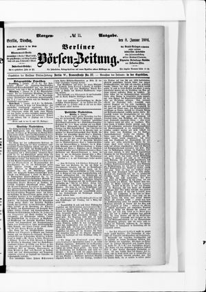 Berliner Börsen-Zeitung on Jan 8, 1884