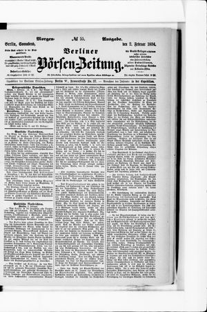 Berliner Börsen-Zeitung on Feb 2, 1884