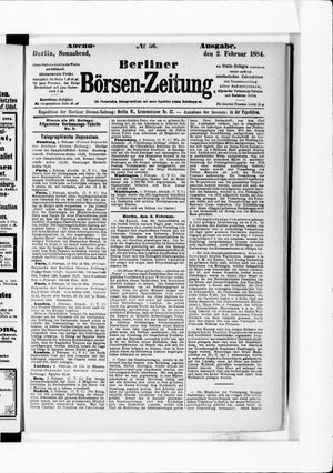 Berliner Börsen-Zeitung on Feb 2, 1884