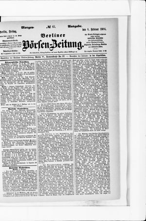 Berliner Börsen-Zeitung vom 08.02.1884