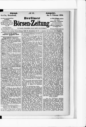 Berliner Börsen-Zeitung on Feb 9, 1884