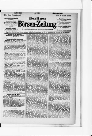 Berliner Börsen-Zeitung vom 08.03.1884