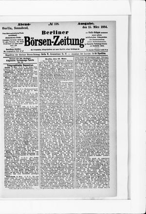 Berliner Börsen-Zeitung vom 15.03.1884