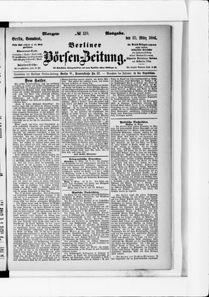 Berliner Börsen-Zeitung vom 22.03.1884