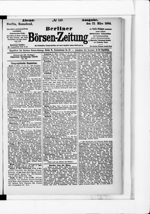 Berliner Börsen-Zeitung vom 22.03.1884