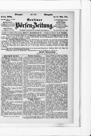 Berliner Börsen-Zeitung vom 28.03.1884