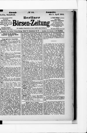 Berliner Börsen-Zeitung vom 05.04.1884