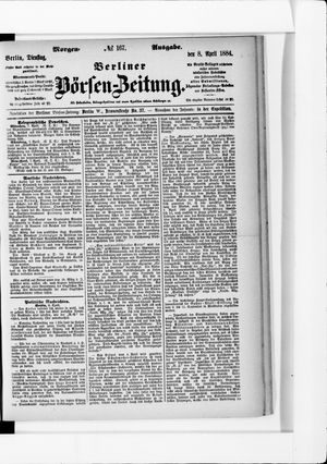 Berliner Börsen-Zeitung on Apr 8, 1884
