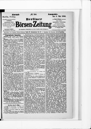 Berliner Börsen-Zeitung vom 02.05.1884