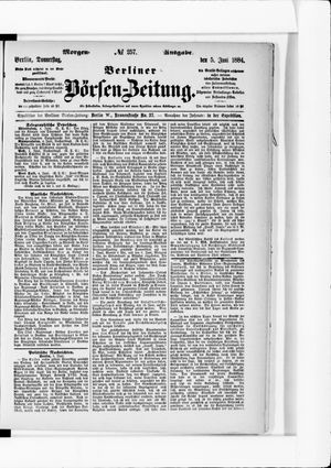 Berliner Börsen-Zeitung on Jun 5, 1884