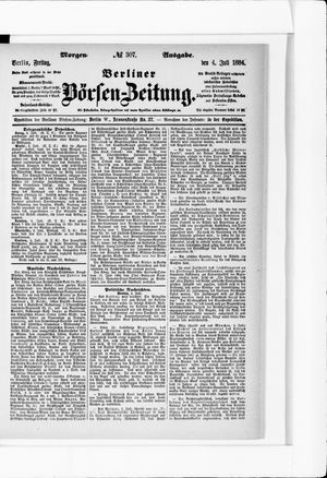 Berliner Börsen-Zeitung vom 04.07.1884