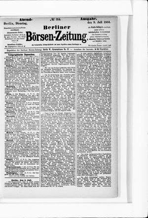 Berliner Börsen-Zeitung vom 08.07.1884