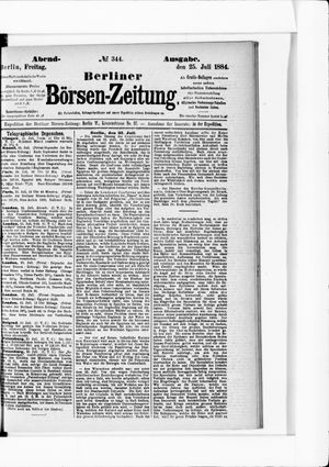 Berliner Börsen-Zeitung vom 25.07.1884