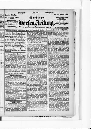 Berliner Börsen-Zeitung vom 26.08.1884