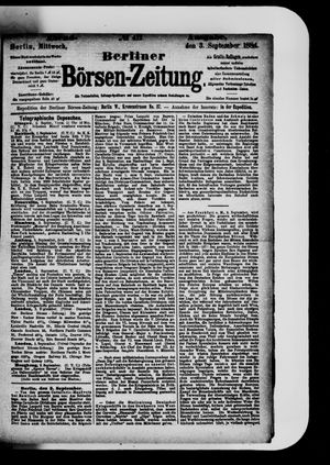 Berliner Börsen-Zeitung vom 03.09.1884