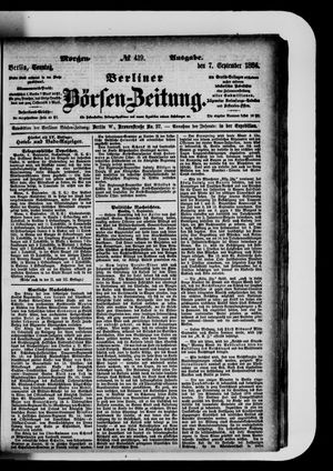 Berliner Börsen-Zeitung vom 07.09.1884