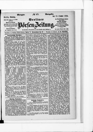 Berliner Börsen-Zeitung on Oct 12, 1884