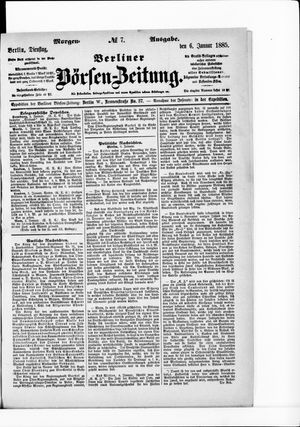Berliner Börsen-Zeitung vom 06.01.1885