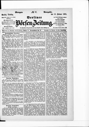 Berliner Börsen-Zeitung vom 10.02.1885