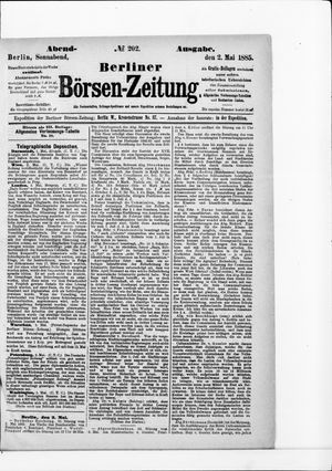 Berliner Börsen-Zeitung on May 2, 1885