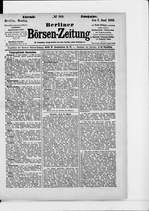 Berliner Börsen-Zeitung vom 08.06.1885
