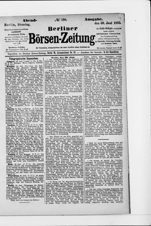 Berliner Börsen-Zeitung vom 30.06.1885