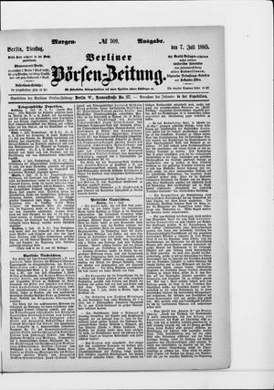 Berliner Börsen-Zeitung vom 07.07.1885