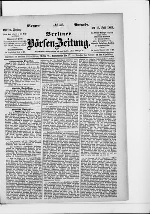 Berliner Börsen-Zeitung on Jul 9, 1885