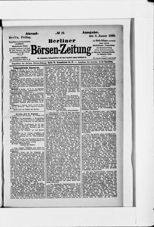 Berliner Börsen-Zeitung vom 08.01.1886