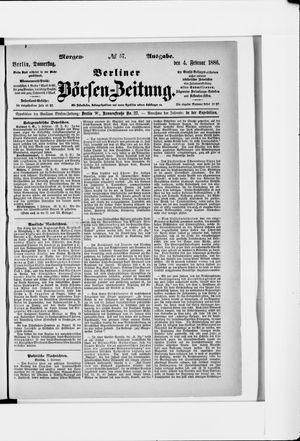 Berliner Börsen-Zeitung on Feb 4, 1886
