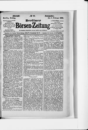 Berliner Börsen-Zeitung vom 05.02.1886