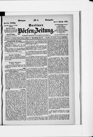 Berliner Börsen-Zeitung vom 09.02.1886