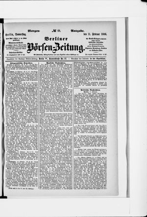 Berliner Börsen-Zeitung vom 11.02.1886