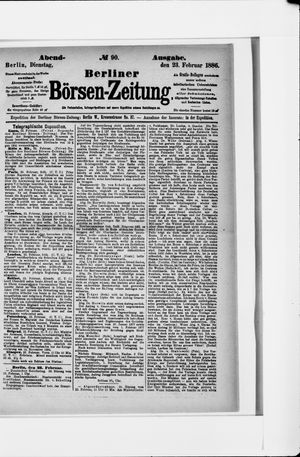 Berliner Börsen-Zeitung on Feb 23, 1886