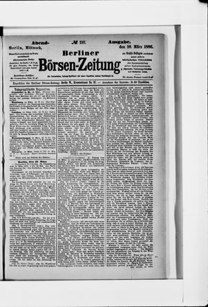 Berliner Börsen-Zeitung vom 10.03.1886