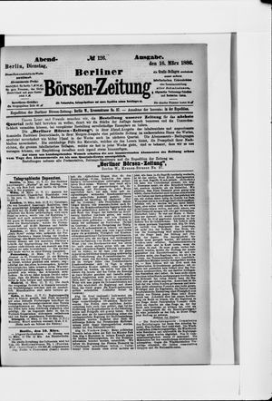 Berliner Börsen-Zeitung vom 16.03.1886