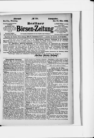 Berliner Börsen-Zeitung on Mar 24, 1886