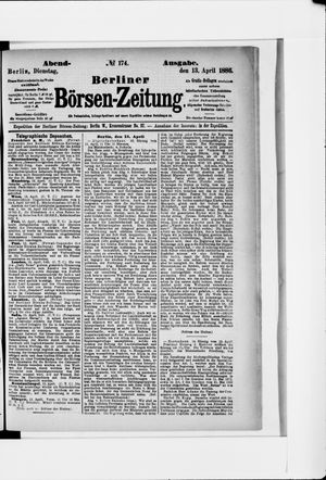 Berliner Börsen-Zeitung vom 13.04.1886