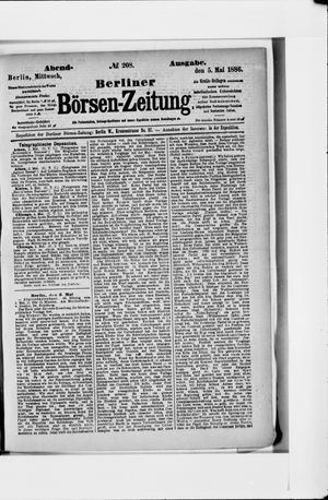 Berliner Börsen-Zeitung vom 05.05.1886