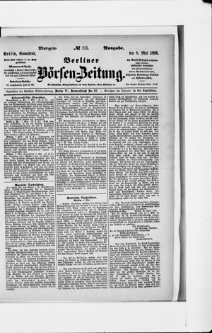 Berliner Börsen-Zeitung vom 08.05.1886