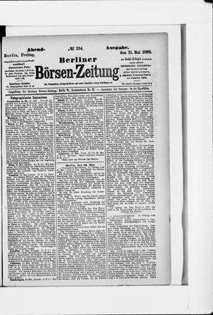 Berliner Börsen-Zeitung vom 21.05.1886