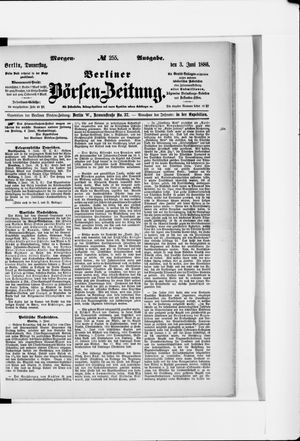 Berliner Börsen-Zeitung vom 03.06.1886